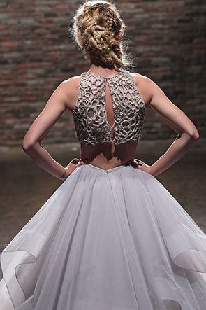 haley paige two piece Bridal Fashion Week   Hayley Paige Spring 2014