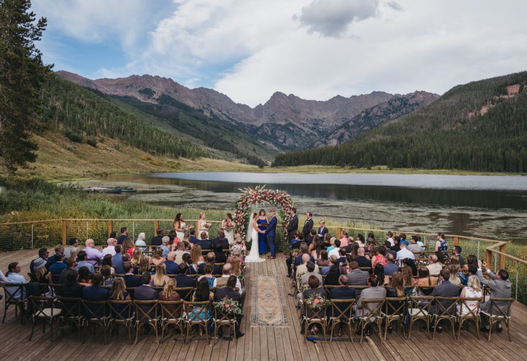 Piney River Ranch wedding ceremony outdoor location